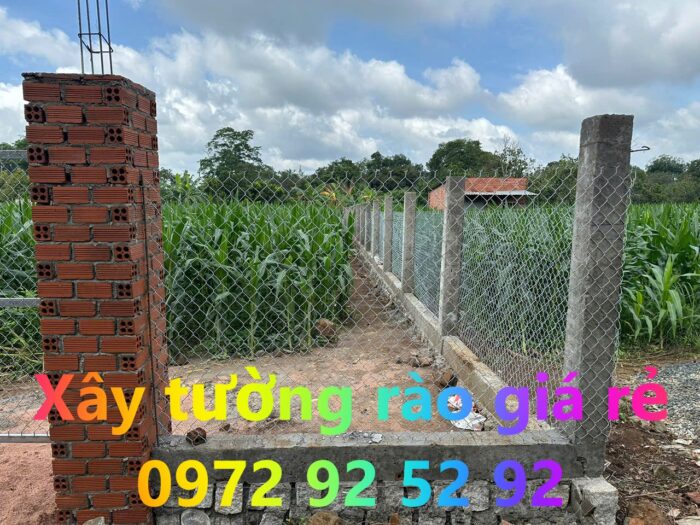 Xây tường rào giá rẻ tại Ngãi Giao, Hồ Chí Minh 0972 92 52 92
