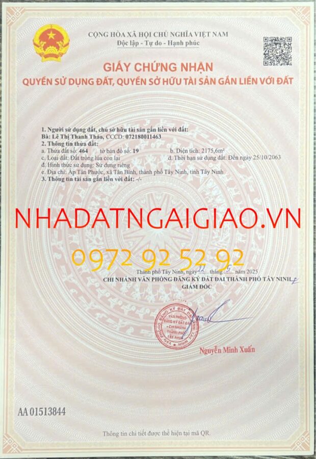 Nhận ký gữi nhà đất Ngãi Giao, Hồ Chí Minh miễn phí 0972 92 52 92