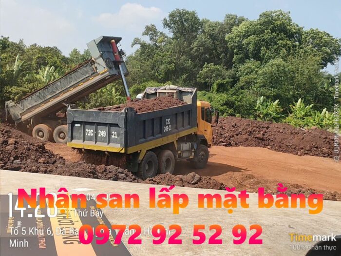 Nhận san lấp mặt bằng tại Nghĩa Thành, HCM giá rẻ