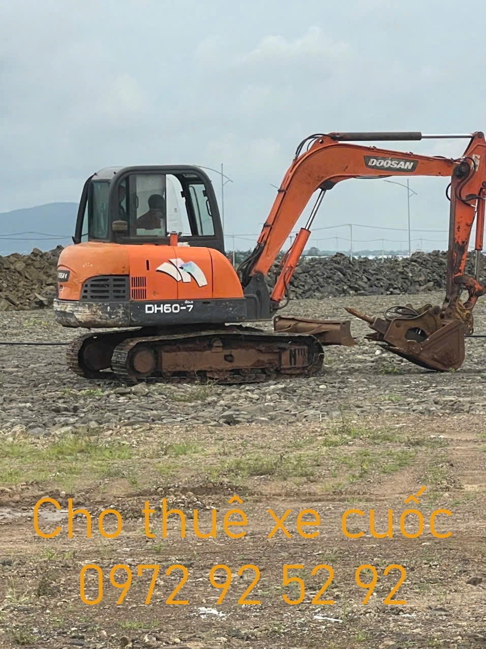 Cho thuê xe cuốc tại Nghĩa Thành, Châu Đức giá rẻ 0972 92 52 92
